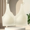 thumbnail image 5 of Loopsun Womens Bras Plus Size, Bras for Women, Woman's Fashion Thin Breathable Front Buckle Lace Bra without Steel Rim White XL, 5 of 5