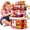 16.1in Red, variant on WonderStone 66 PCS Kids Kitchen Playset with Learning Tablet, Realistic Cooking Sounds & Lights, Play Food & DIY Play Dough, Pretend Cooking Toys for Ages 4–8, Red