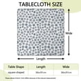 thumbnail image 2 of Blue Christmas Snowflake Pattern Square Fitted Tablecloth with Elastic Edge,Square Table Cover,Washable Elastic Table Cover for Home Kitchen Party Decor 36"x36", 2 of 6