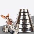 thumbnail image 5 of Juego de 3 comederos para perros, comederos grandes de acero inoxidable para mascotas, comederos para gatos, comederos antideslizantes, 15 cm, 5 of 5