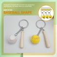thumbnail image 3 of EeaseCA 16pcs Baseball Keychains Backpack Keyrings Bag Hanging Decoration Key Pendants, 3 of 7