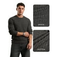 thumbnail image 2 of OALUXE Ribbed Long Sleeve Shirts for Men Crewneck Undershirts Thermal Basic Tops, 2 of 7
