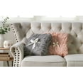 thumbnail image 6 of Home Soft Things Mongolian Faux Fur Throw & Pillow Cover Combo - Rose - 50" x 60"/20" x 20", 6 of 10