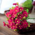 thumbnail image 4 of Worallymy 28 Cabezas Ramo de Flores Artificiales Boda Fiesta Banquete Decorativo Tela de Seda Flor Falso Ramo Rojo Worallymy JD735914889, 4 of 7
