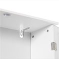 thumbnail image 6 of White Over the Toilet Standing Cabinet Organizer for Bathroom with Open Shelf, 6 of 7