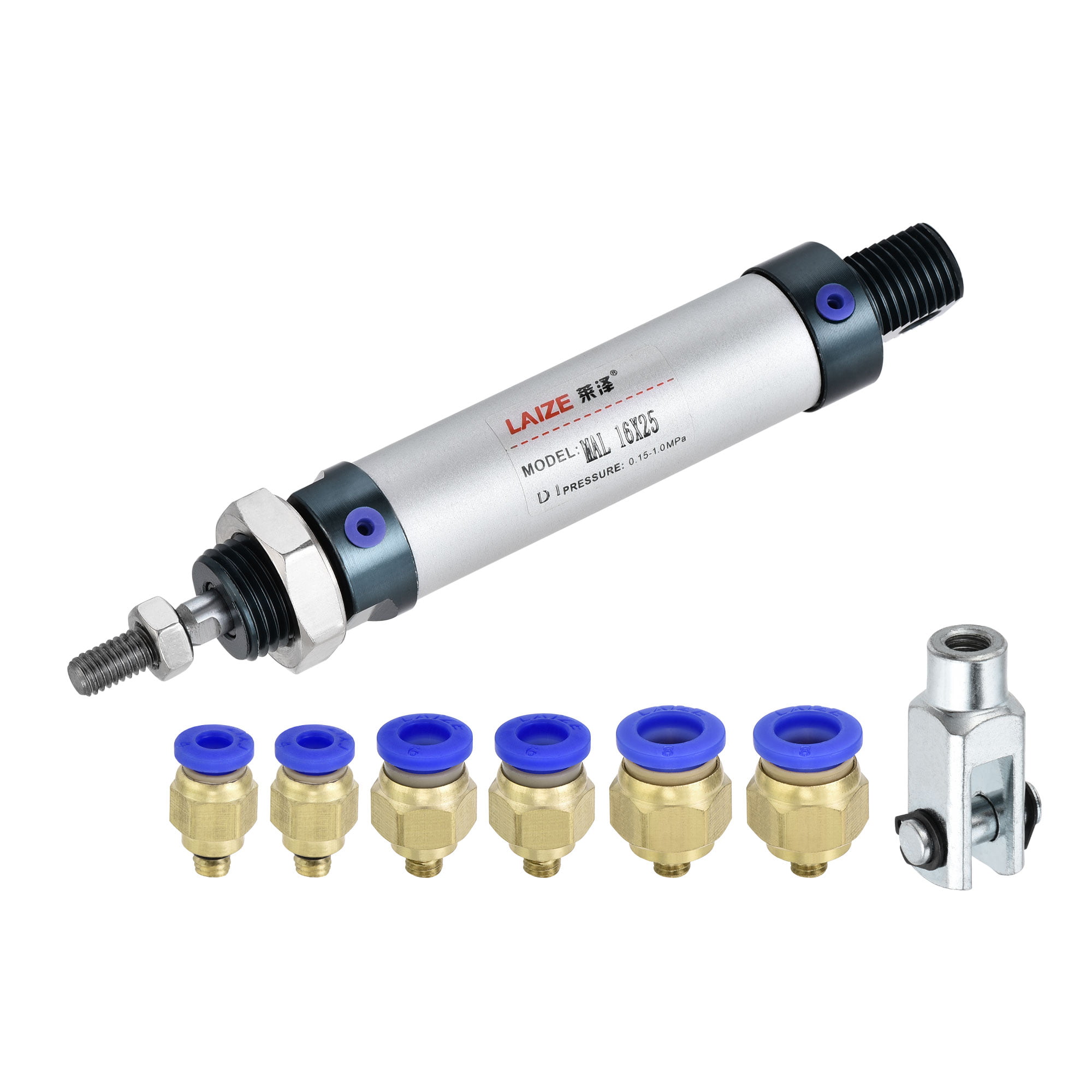uxcell Single Male Threaded Rod MAL 25 x 25 Pneumatic Cylinder 