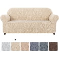 thumbnail image 1 of Subrtex 1-Piece Jacquard Damask Sofa Slipcover Soft Stretchy Couch Cover, 1 of 6