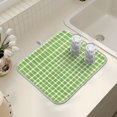 thumbnail image 7 of Ryvnso Checkered Grid-a1 Dish Drying Mat for Kitchen Countertop 18x24 Large Dish Pad Drainer Rack Dish Sink Mats, 7 of 7