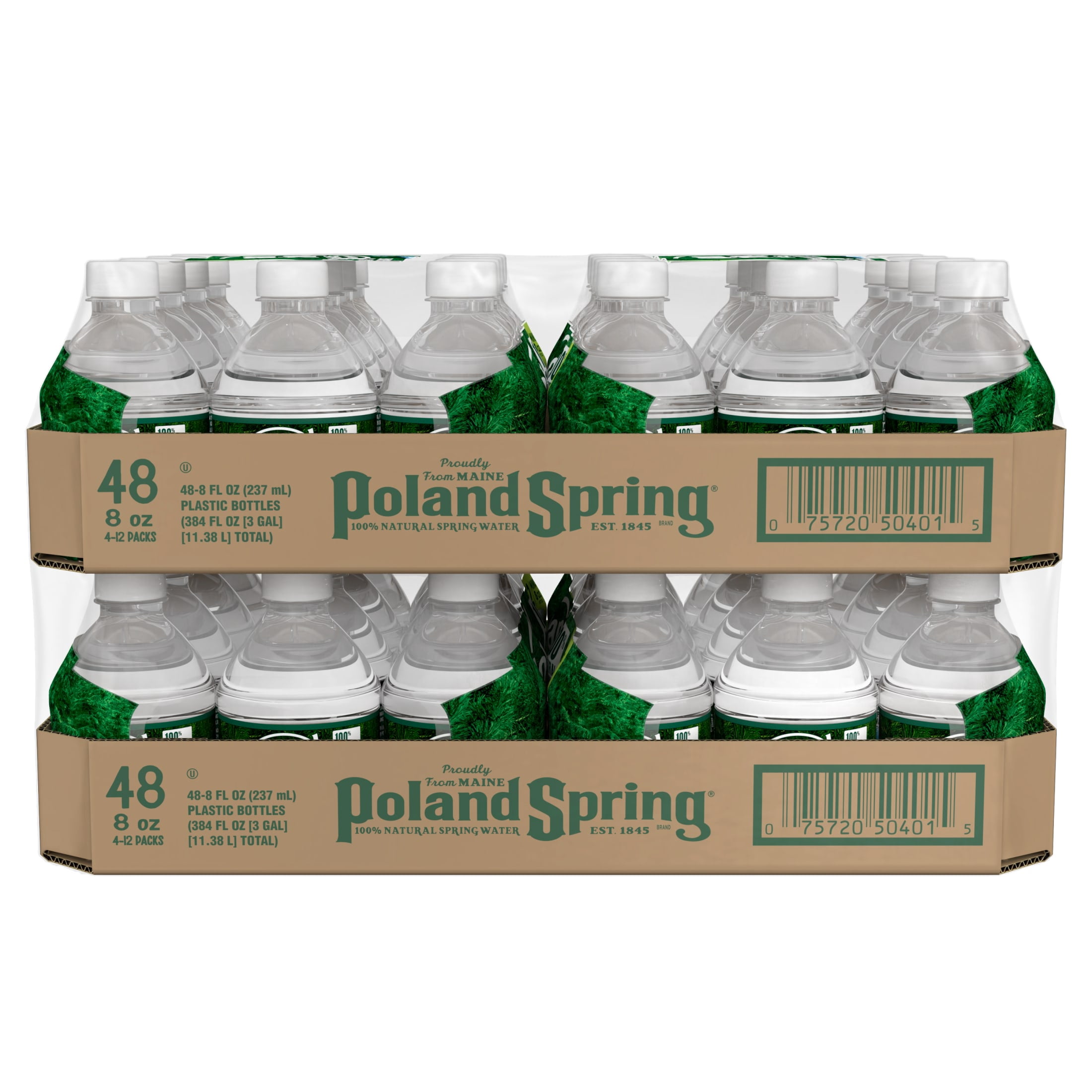 Poland Spring Maine Spring Water, 8 Fl Oz, 48-Pack Plastic Bottles
