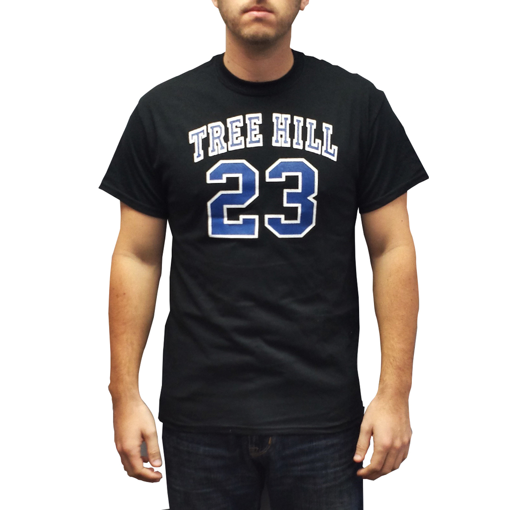 MyPartyShirt Nathan Scott #23 Black One Tree Hill Ravens Basketball Jersey Mens Adult