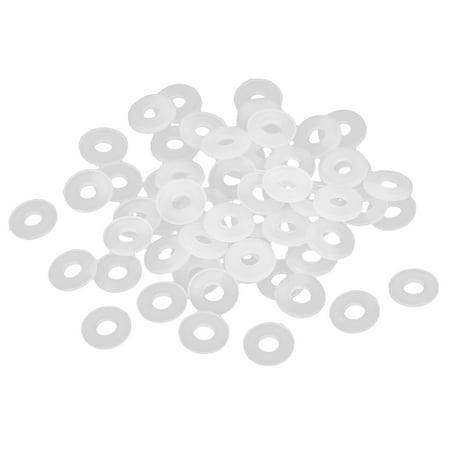 

Unique Bargains50pcs 8mmxM3x1mm Plastic Flat Round Insulating Washer Spacer for Motherboard