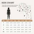 thumbnail image 4 of Pajama Sets for Women 2 Pcs, Wine Champagne Glasses Print Button Down Long Sleeve Sleepwear Lounge PJ Sets, 4 of 6