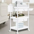 thumbnail image 5 of WAASOSCON Rolling Storage Cart Esthetician Cart with Storage Shelves Organizer Supply Holder Quiet Multifunctional Organizer for Salon Hospitals Bathroom Kitchen charitable, 5 of 9