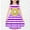 Purple, variant on Cethrio Big Girls Casual Dresses, Crew Neck Sleeveless Stripe Summer Clothes Light Blue Size 13-14 T