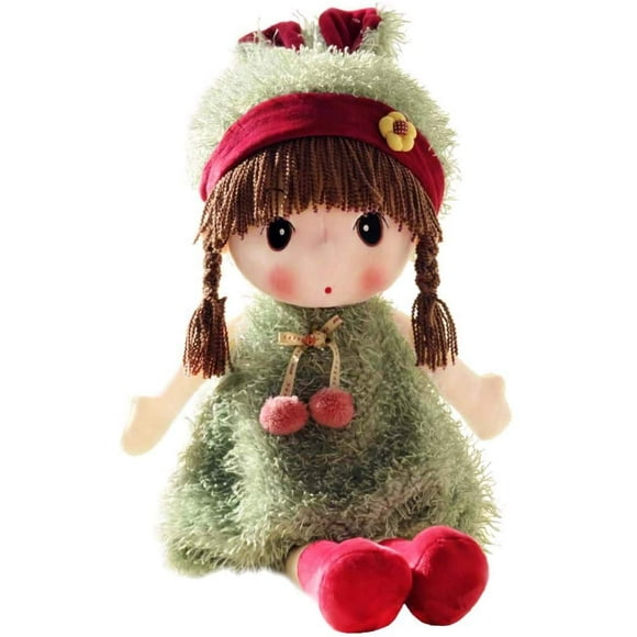 Poupée en Peluche Kawaii 17 Pouces. Bon Cadeau pour Enfants Amoureux des Bébés. (Vert)