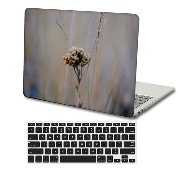 KSK KAISHEK Hard Case Cover Only for MacBook Pro 14 inchs with XDR Display Touch ID Type C + Black Keyboard Cover Model: M2 A2779 A2442 M1 (Plants series 0726)