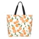 thumbnail image 1 of Balery Peaches Bolsa Tote Estilo Estético con Cremalleras, Bolsa de Hombro, Bolsa de Compras Grande y Plegable, 1 of 8