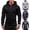 Gray, variant on Men's Lightweight Zipper Hoodie Sweatshirt Jacket Men's Stitching Drawstring Hooded Slim Fashion Jacket Coat Outwear Black M