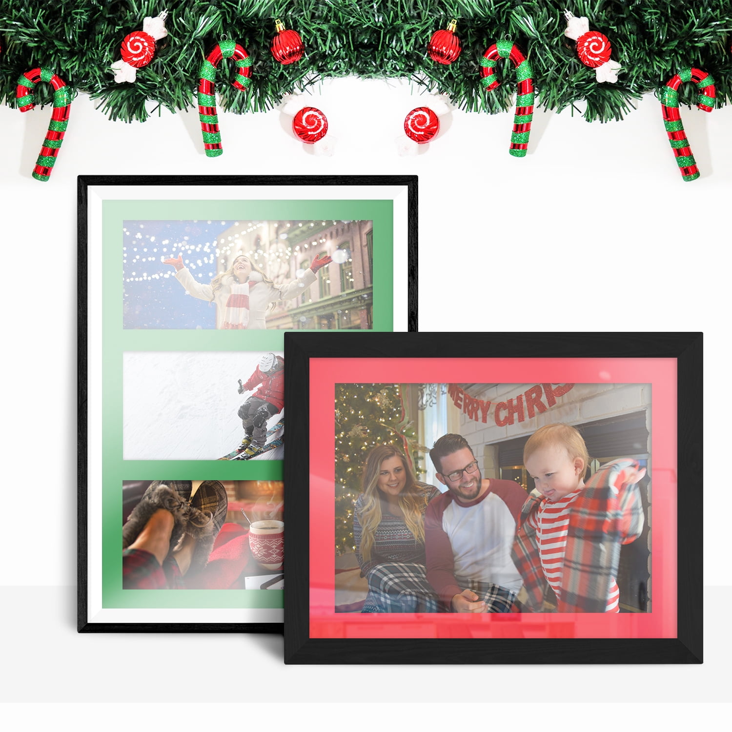 Red and Green Holiday Color Cardstock, Card Stock Paper for Christmas and New Year Arts & Crafts, Invitations, Greeting Cards, Gift Tags | 65lb Cover, Printer Compatible | 25 Red, 25 Green - 50 Total