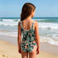 thumbnail image 5 of CCRFTGI Swimsuit for Child Girls Size 6-7 2026 Summer One Piece Bathing Suit Beach Print Swim Vacation Girls Clothes Girls Bathing Suit Mint Green 5-6 Years, 5 of 7