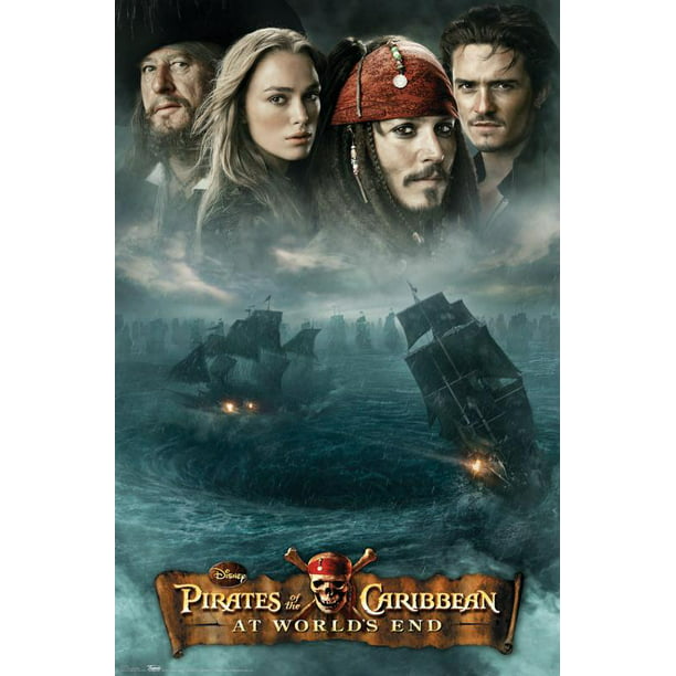 Disney Pirates of the Caribbean: At World's End - DVD One Sheet Wall Poster,  22.375