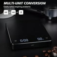 thumbnail image 6 of FUNXEE High Precision Digital Coffee Scale with Timer - 3kg Capacity, 0.1g Accuracy for Pour Over, Espresso and Kitchen Use,  LCD Display, 6 of 7