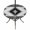 grey, variant on Round Outdoor Tablecloth with Umbrella Hole and Zipper, Teal Gray Boho Tablecloth with Elastic Waterproof, Southwestern Ethnic Abstract Geometric Patio Table Covers for 36" - 44" Picnic Pool Tables