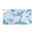 thumbnail image 6 of Bath Mat Soft Plush Non-Slip Absorbent Bathroom Rugs 39"x20" Dolphins in Sea, 6 of 8