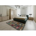 thumbnail image 4 of Ahgly Company Indoor Rectangle Abstract Dark Brown Abstract Area Rugs, 5' x 8', 4 of 6