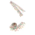 thumbnail image 1 of Tassel Fringe Trim Ribbon,Pompom Ball Trim ,National Style Jacquard Ribbon,Fabric Ribbon,Tassel Trim Lace,Sewing Applique,DIY Sewing Craft,Jacquard Ribbon Baoblaze none, 1 of 8
