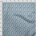 thumbnail image 4 of oneOone Rayon Medium Blue Fabric Floral Sewing Craft Projects Fabric Prints By Yard 56 Inch Wide, 4 of 4