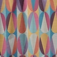thumbnail image 4 of DESIGN ART Designart 'Circles and Triangles' Modern Curtain Single Panel 52 in. wide x 63 in. high - 1 Panel 63 Inches, 4 of 5
