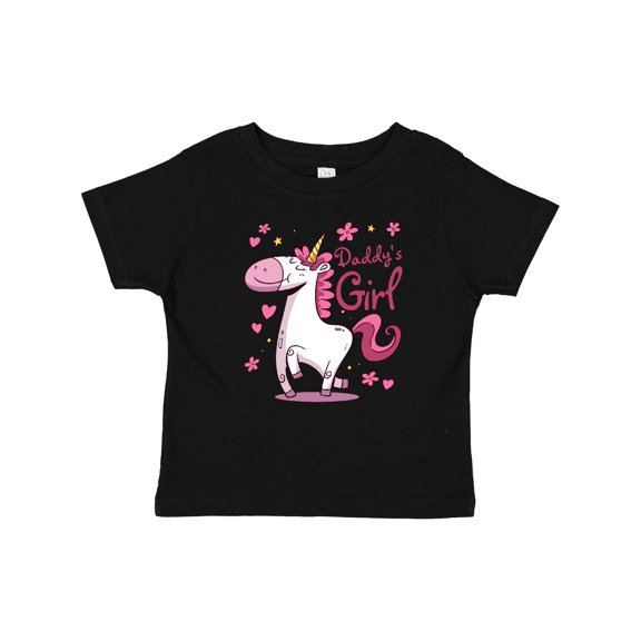 Inktastic Daddy's Girl Unicorn Girls Baby T-Shirt