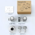 thumbnail image 5 of Above Ground Swimming Pool Inlet & Outlet Water Replacement Parts Kit, Includes 1.5" Inlet Nozzle, 1.25" Outlet Strainer, Dual Split Hose Plunger Valve & Shut Off Valve, 5 of 7