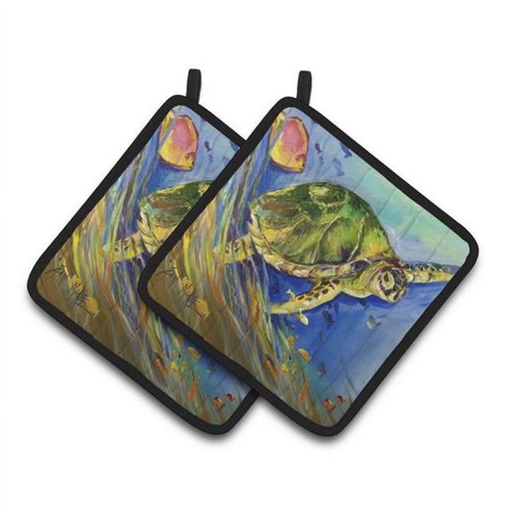 Carolines Treasures JMK1262PTHD Porte-Pot pour Tortue de Mer, 7.5 x 3 x 7.5 Po.