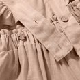 thumbnail image 6 of Auroural girl clothes 12 to 18 months jumpsuit for baby girl 12-18 months Girls' Solid Color Jumpsuit With Loose Fly Sleeves and Shoulder Straps for Summer, 6 of 8