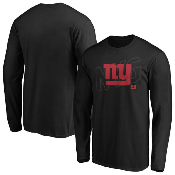 تجهيزات عسكرية New York Giants Logo Long Sleeve T-Shirt Black تجهيزات عسكرية