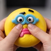 Squishy Dog Face Toys - 5 Assorted Cute Expressions, Moldable Face Smushers Dog Face Swap Squeeze(Random one)