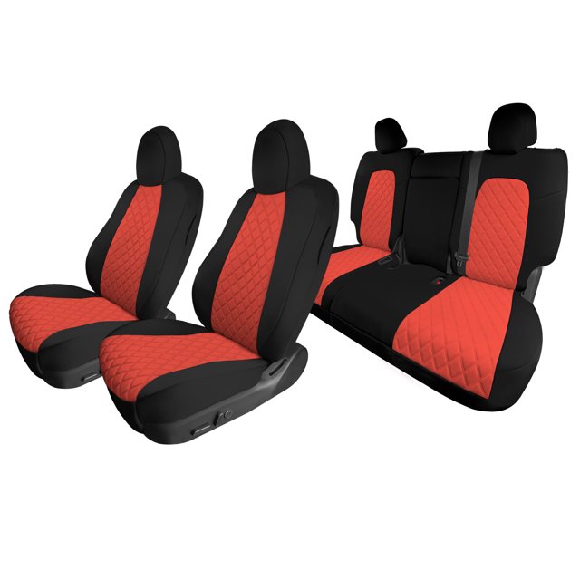 FH Group for 2020-2025 Tesla Model Y Waterproof Neoprene Custom Fit Made Car Seat Covers Full Set