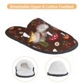 thumbnail image 3 of Balery Woodland Mushroom Pantuflas de Casa de Felpa Silenciosas con Diseño Estampado, Zapatillas Cómodas Antideslizantes de Algodón para Interior-Medium, 3 of 8