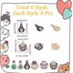 thumbnail image 2 of 24 dijes de gato esmaltados, 6 estilos, dijes de bombilla de metal, colgantes de taza de café para manualidades, collares, pulseras, pendientes, llaveros, suministros para hacer joyas, accesorios., 2 of 5