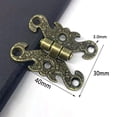 thumbnail image 4 of Hinges Zinc Alloy Hinge 4pcs Antique Hinge Furniture Hardware Accessories, 4 of 10