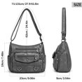 thumbnail image 3 of BadPiggies Crossbody Bag for Women Pocketbooks Soft PU Leather Purses and Handbags Multi Pocket Shoulder Bags - Gray, 3 of 9