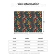 thumbnail image 5 of Yiaed Mushrooms And Flowers Print Blanket Throw Blanket Soft Cozy Flannel Blanket for Home Bed Sofa Couch Chair-60"x50", 5 of 6
