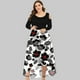 thumbnail image 2 of Vestido de fiesta de talla grande con cuello redondo y hombros descubiertos para mujer Fridja  NMB2186, 2 of 4