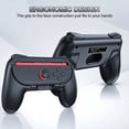 thumbnail image 3 of YUOY Joy-Con Grip (2 Pack) & Steering Wheel (2 Pack) for Nintendo Switch 2 - Family Sports Party Accessories Set (Black), 3 of 7