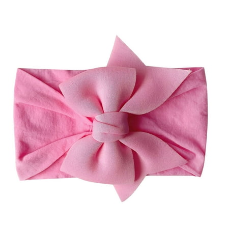 

Toddler Baby Boys Girls Stretch Solid Bowknot Hairband Headwear Headband