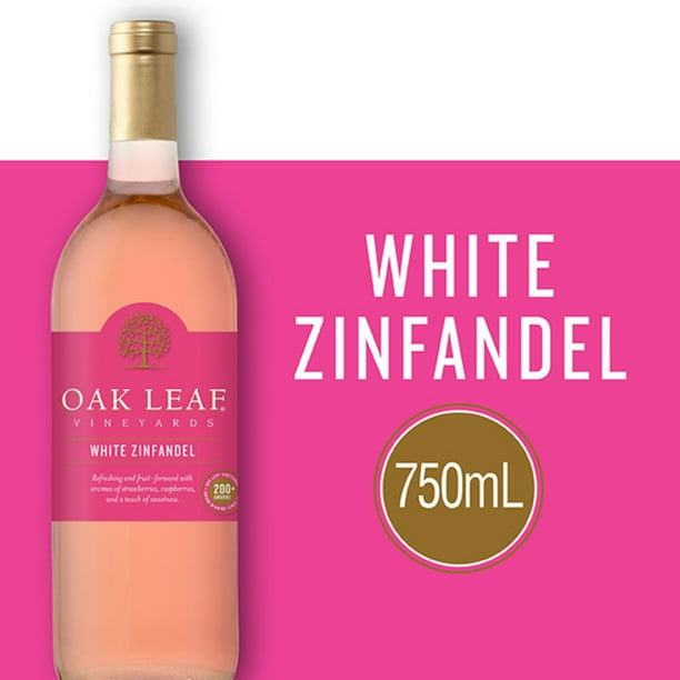 Oak Leaf® Vineyards White Zinfandel Rose Wine 750ml, American