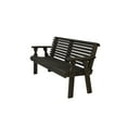 thumbnail image 4 of Amish Casual Heavy Duty Roll Back Outdoor Bench (5-foot, Unfinished), 4 of 10