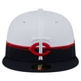 thumbnail image 2 of Men's New Era  Navy/White Minnesota Twins Paint Stroke 59FIFTY-Fitted Hat, 2 of 5